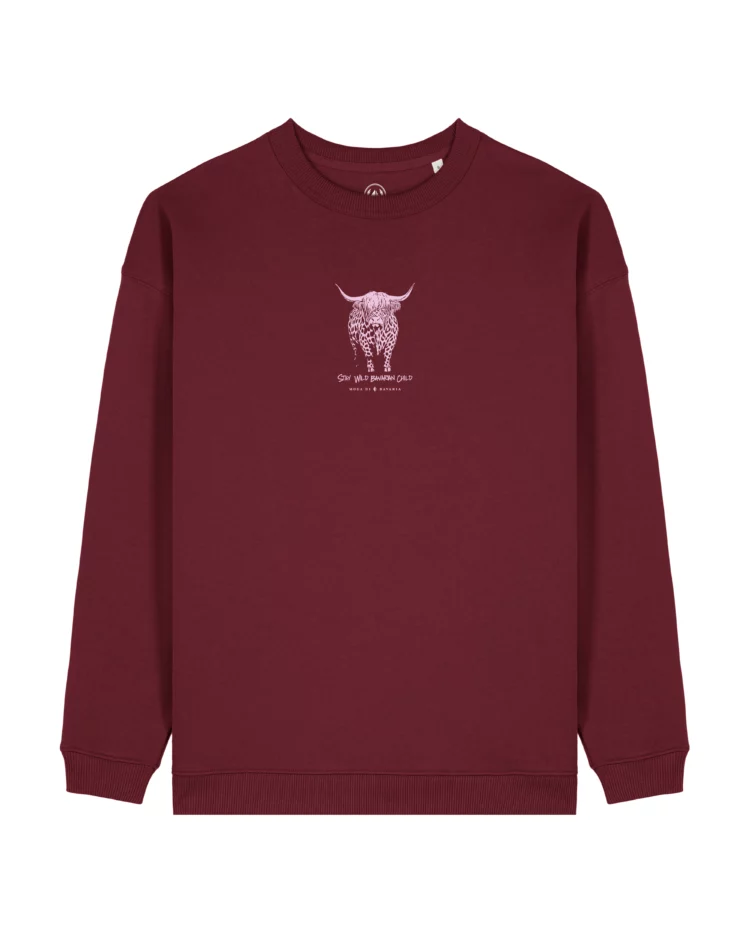 Stay Wild Oversize Sweater Damen