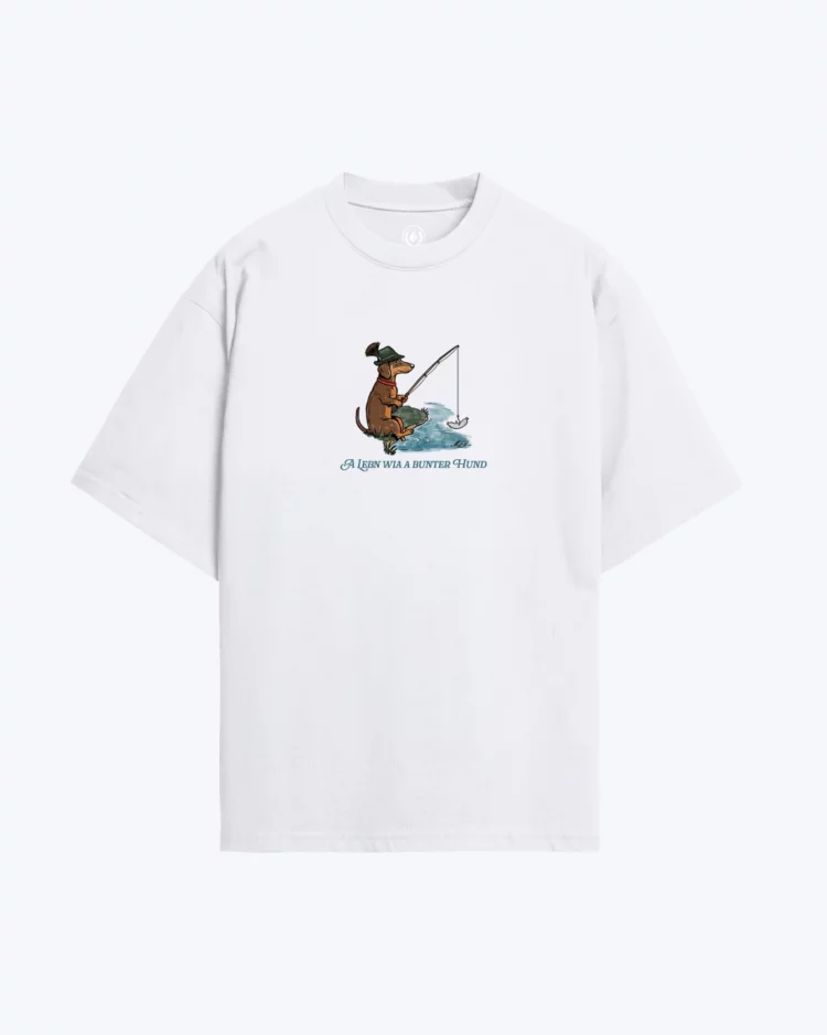 Bunter Hund Oversize Shirt