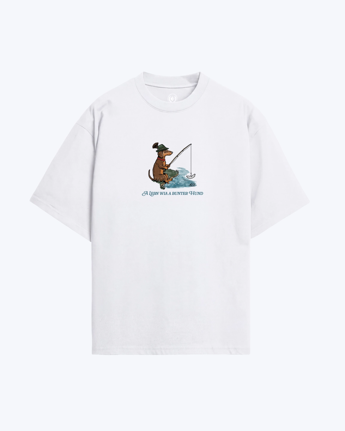 Bunter Hund Oversize Shirt