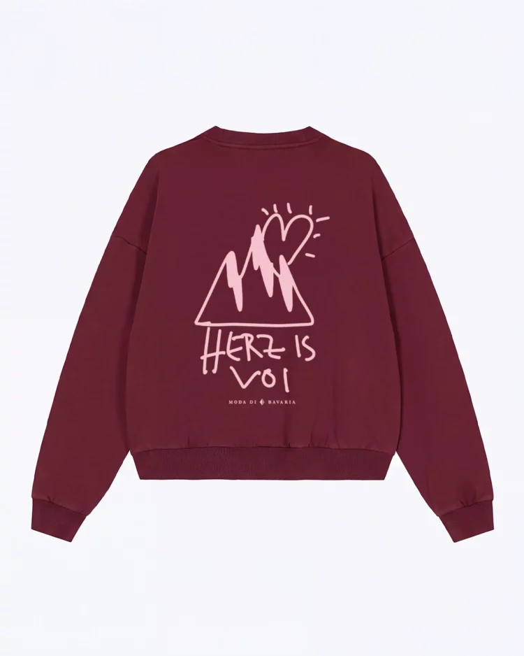 Herz is Voi Damen Oversize Sweater